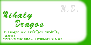 mihaly dragos business card